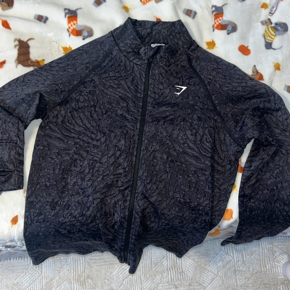 Gymshark Patterned Full-Zip Top - Picture 5 of 6